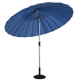 Hartman 2.7m Shanghai Round Crank & Tilt Parasol - Navy