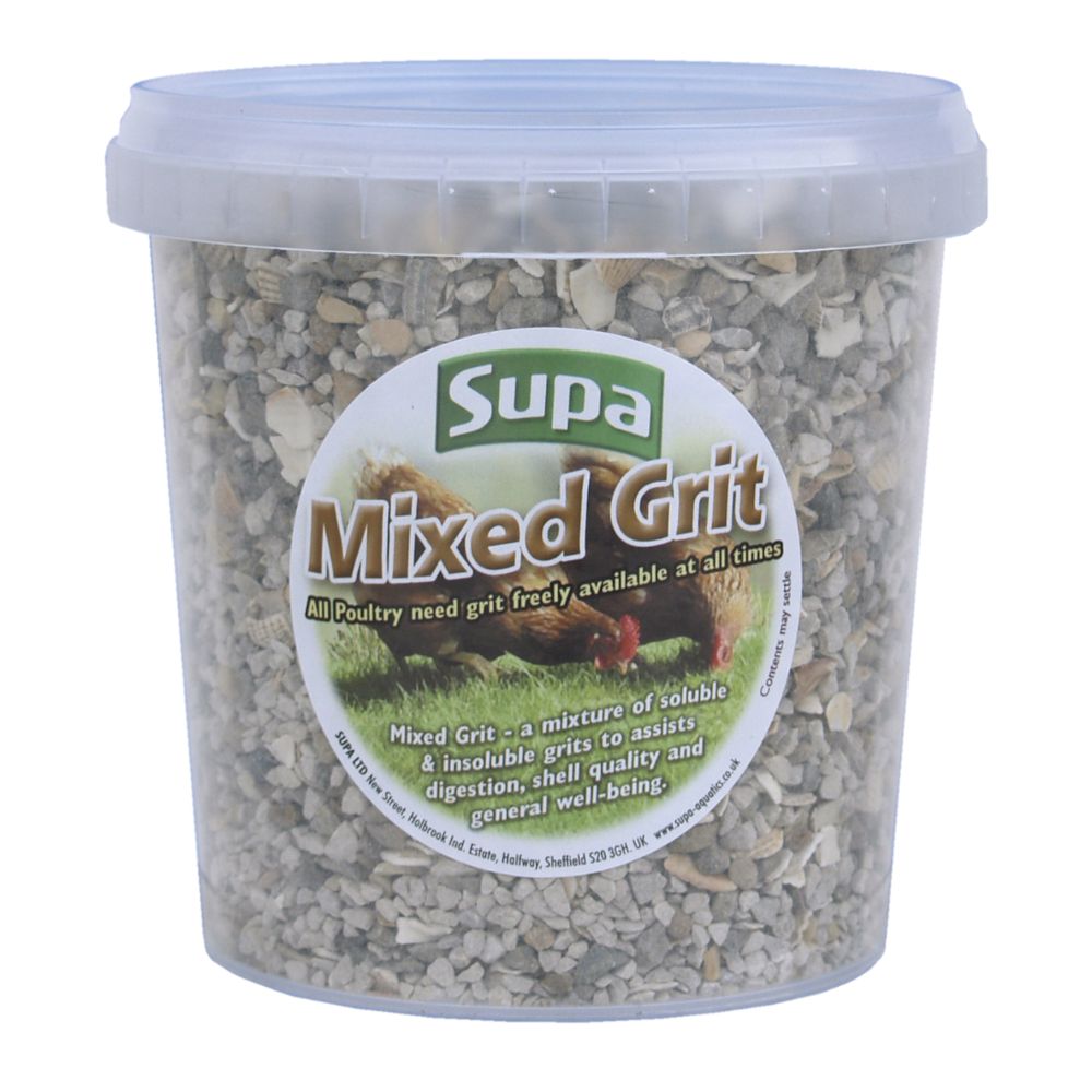 Supa 1 Litre Mixed Poultry Grit Tub