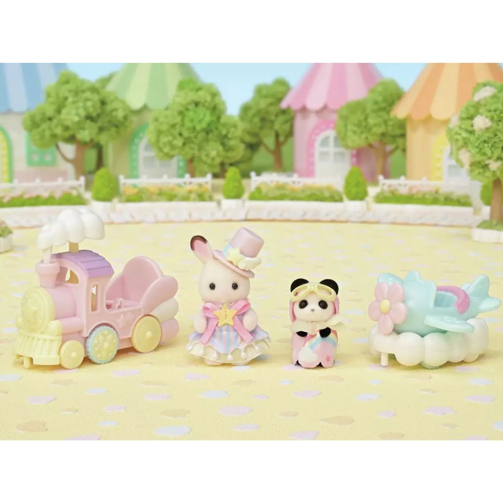 Sylvanian Families Baby Park Ride Set- Plane & Train
