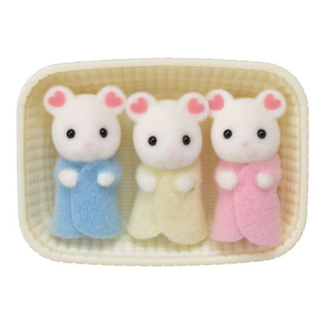 Sylvanian Families Marshmallow Mouse Triplets