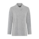 TIGI Button Wrap Collar Long Sleeve Top - Mint Green - T26-08A