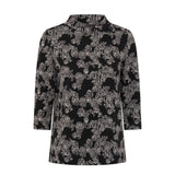 TIGI Floral Jacquard Turtle NeckTop - Mono