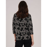 TIGI Floral Jacquard Turtle NeckTop - Mono