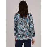 TIGI Mosiac Print 2 in 1 Shirt Jumper - Multi Coloured