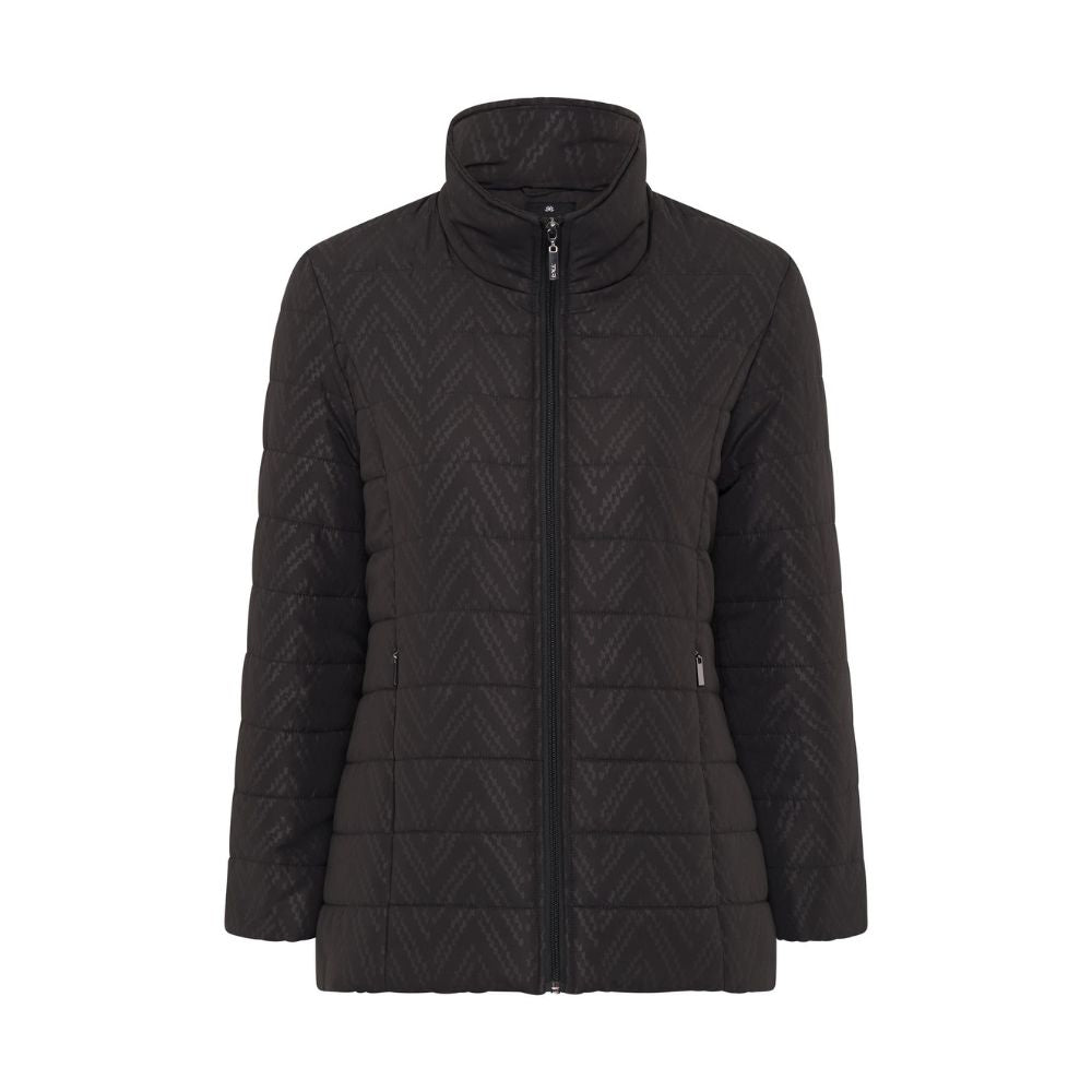 TIGI Zig Zag Embossed Jacket - Charcoal