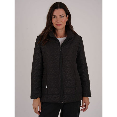 TIGI Zig Zag Embossed Jacket - Charcoal