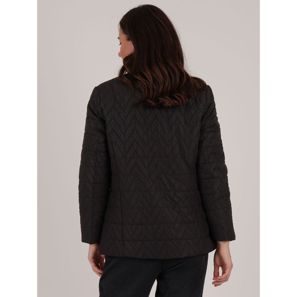 TIGI Zig Zag Embossed Jacket - Charcoal