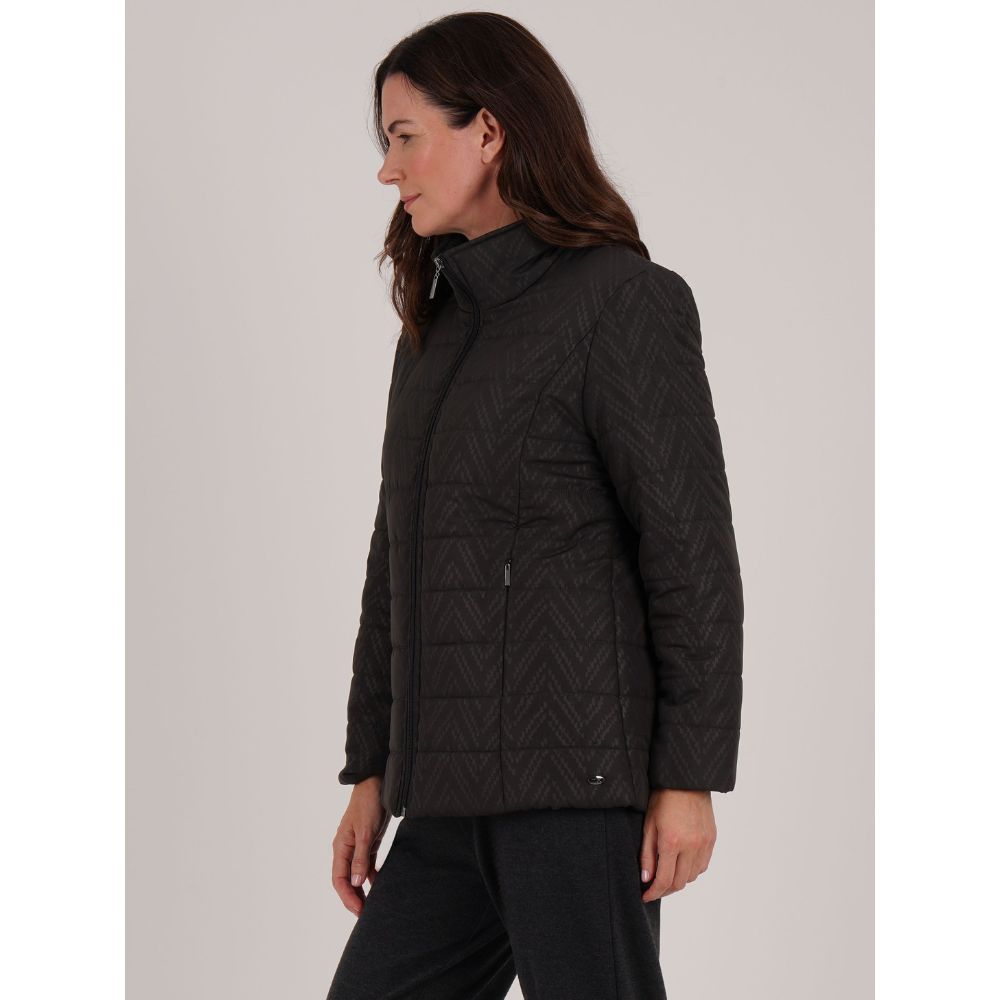 TIGI Zig Zag Embossed Jacket - Charcoal