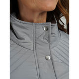 TIGI Chevron Quilted Coat - Grey