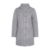 TIGI Chevron Quilted Coat - Grey