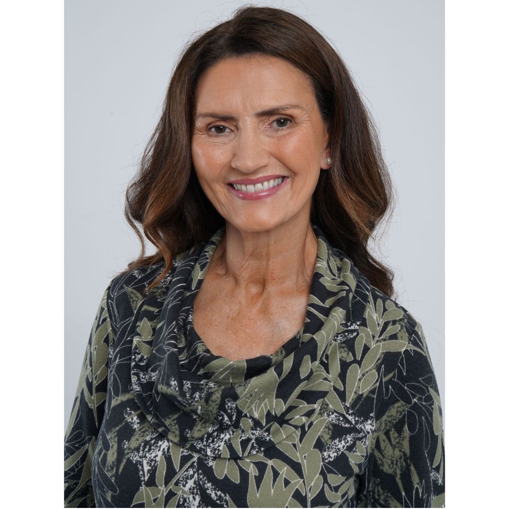 TIGI Dark Jungle Leaf Print Top - Charcoal