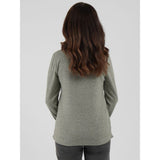 TIGI Diamante Flowers Cowl Neck Top - Basil Green