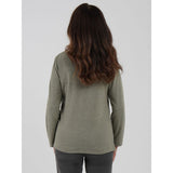 TIGI Drape Knot Neckline Top - Basil Green