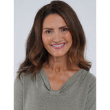 TIGI Drape Knot Neckline Top - Basil Green