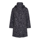 TIGI Floral Print Coat - Charcoal