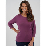 TIGI Zig-Zag Diamante Neckline Top - Purple