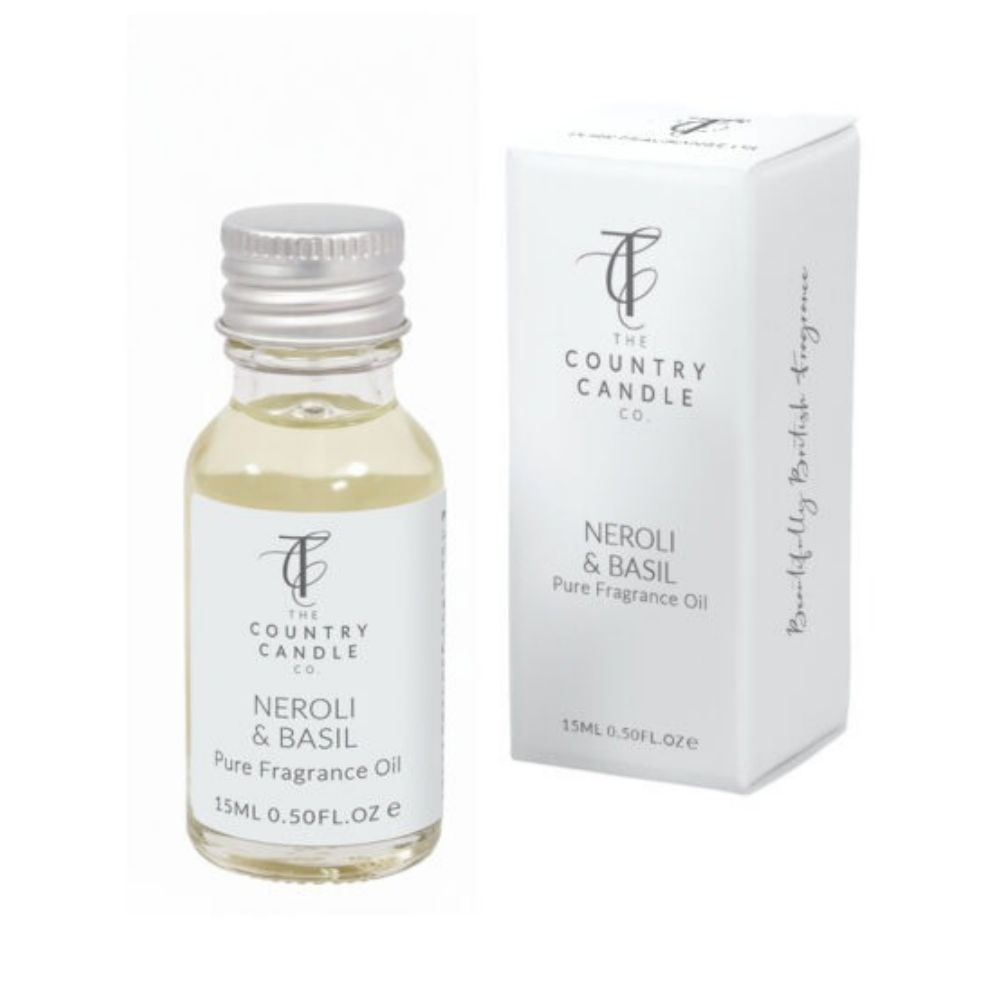 The Country Candle Co Pastels - Neroli & Basil 15ml Alcohol-Free Pure Fragrance Oil