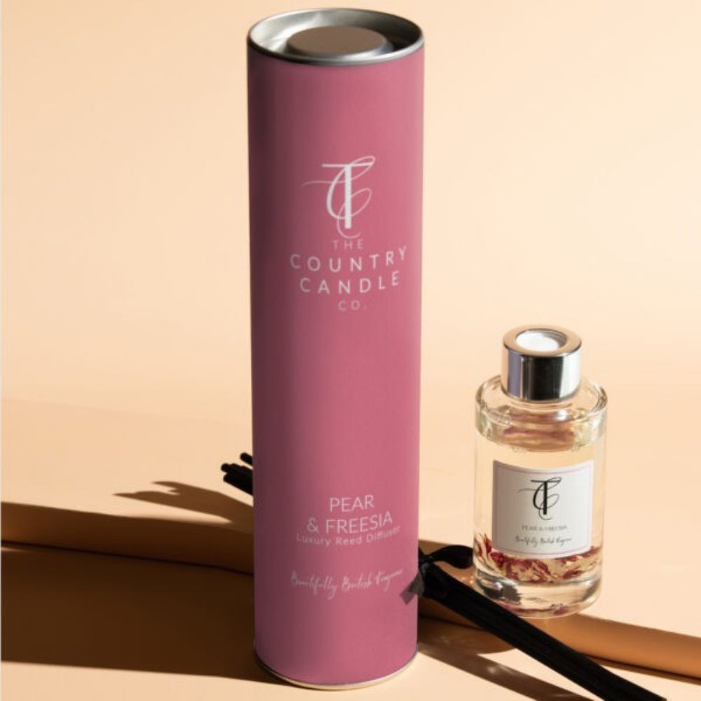 The Country Candle Co Pastels - Pear & Freesia 100ml Reed Diffuser