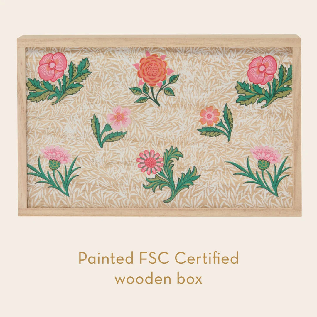 William Morris The Modern Homemaker Gloves & Hand Cream in Wooden Box - FG4927