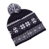 Three Kings Festive Fairisle Luxury Beanie - Navy