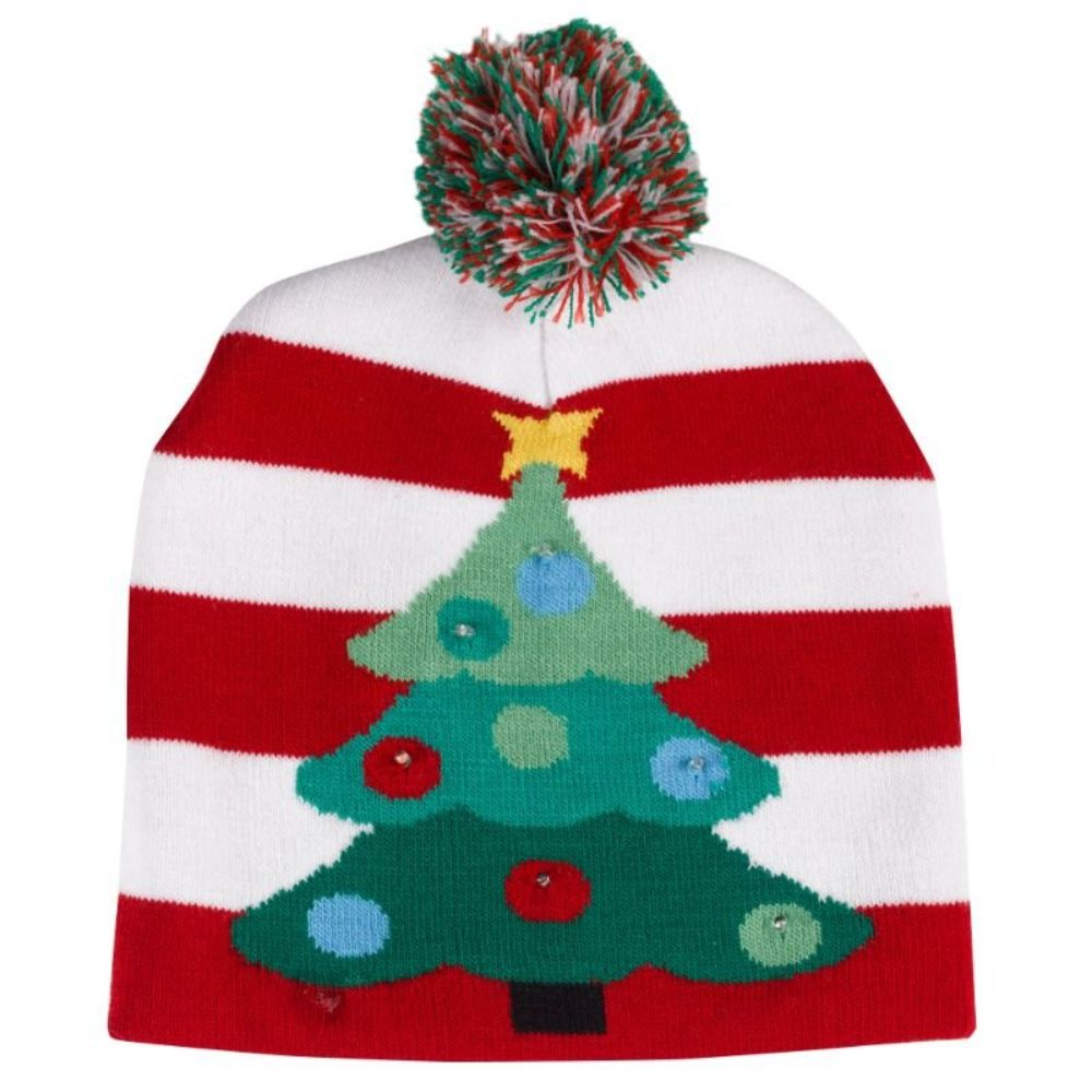 Three Kings Flashing Christmas Tree Beanie