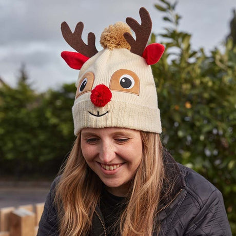 Three Kings Reindeer Luxury Beanie