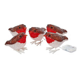 Three Kings Set of 5 LED Acrylic Robins