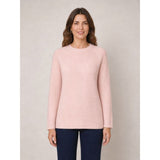 Tigi Chevron Knit Crew Neck Top - Pink