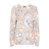 Tigi Crew Neck Floral Squiggle Jumper - Light Blue
