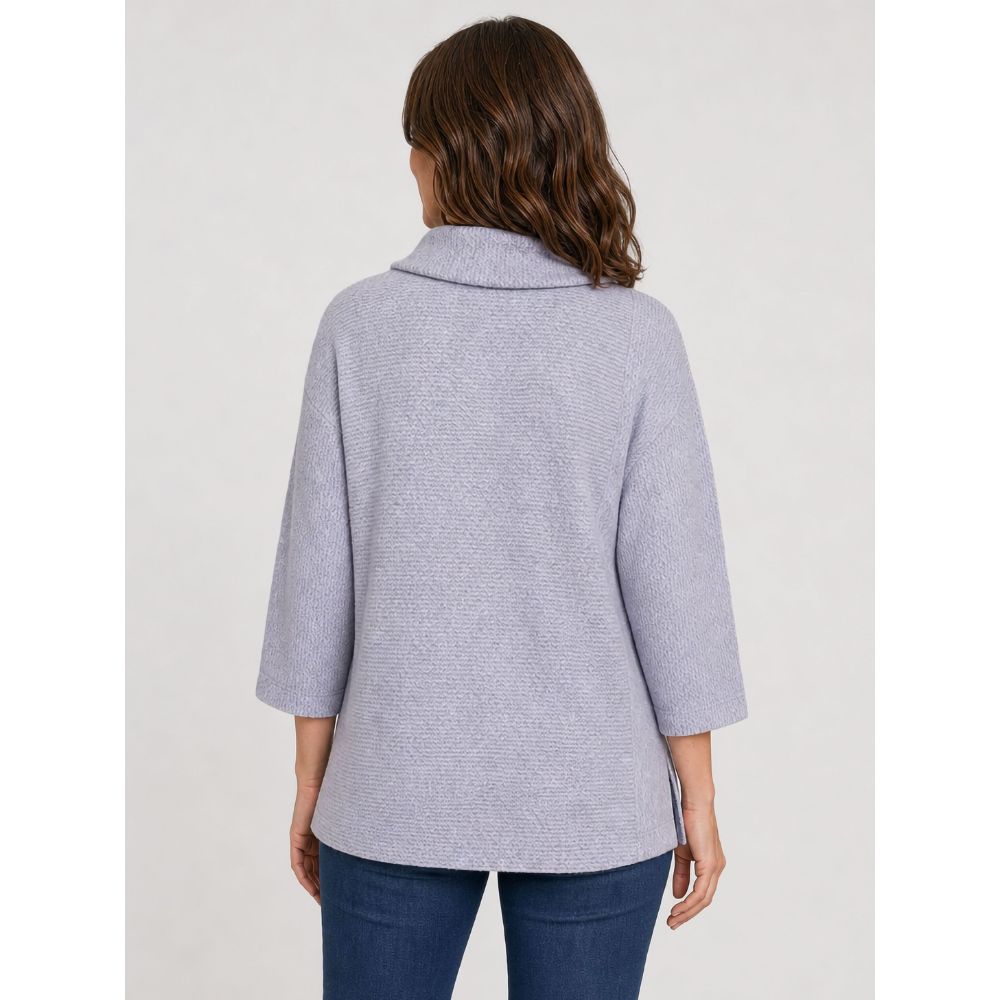 Tigi Cut And Sew Detail Cowl Neck Tunic Top