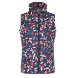 Tigi Floral Padded Zip Gilet - Navy/Pink