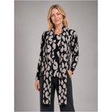 Tigi Geo Print 2 In 1 Scarf And Top - Black/Grey