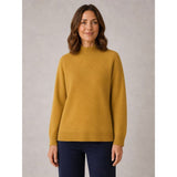 Tigi Lattice Knit Turtle Neck Jumper - Yellow