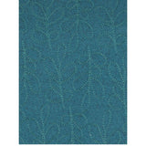 Tigi Round Neck Embroidered Leaves Top - Turquoise