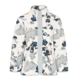 Tigi Soft Floral Borg Fleece Jacket - White