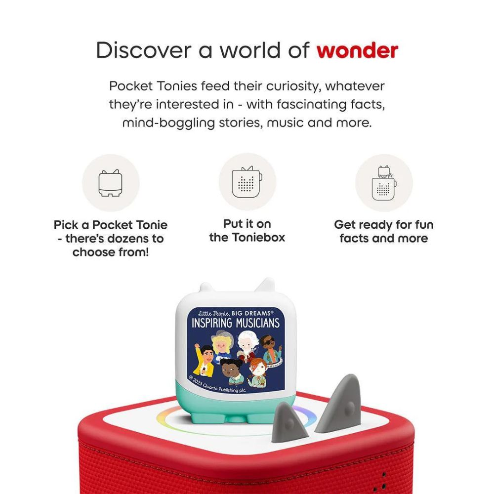 Tonies Little People Big Dreams - Inspiring Musicians (Book Pocket Tonies)