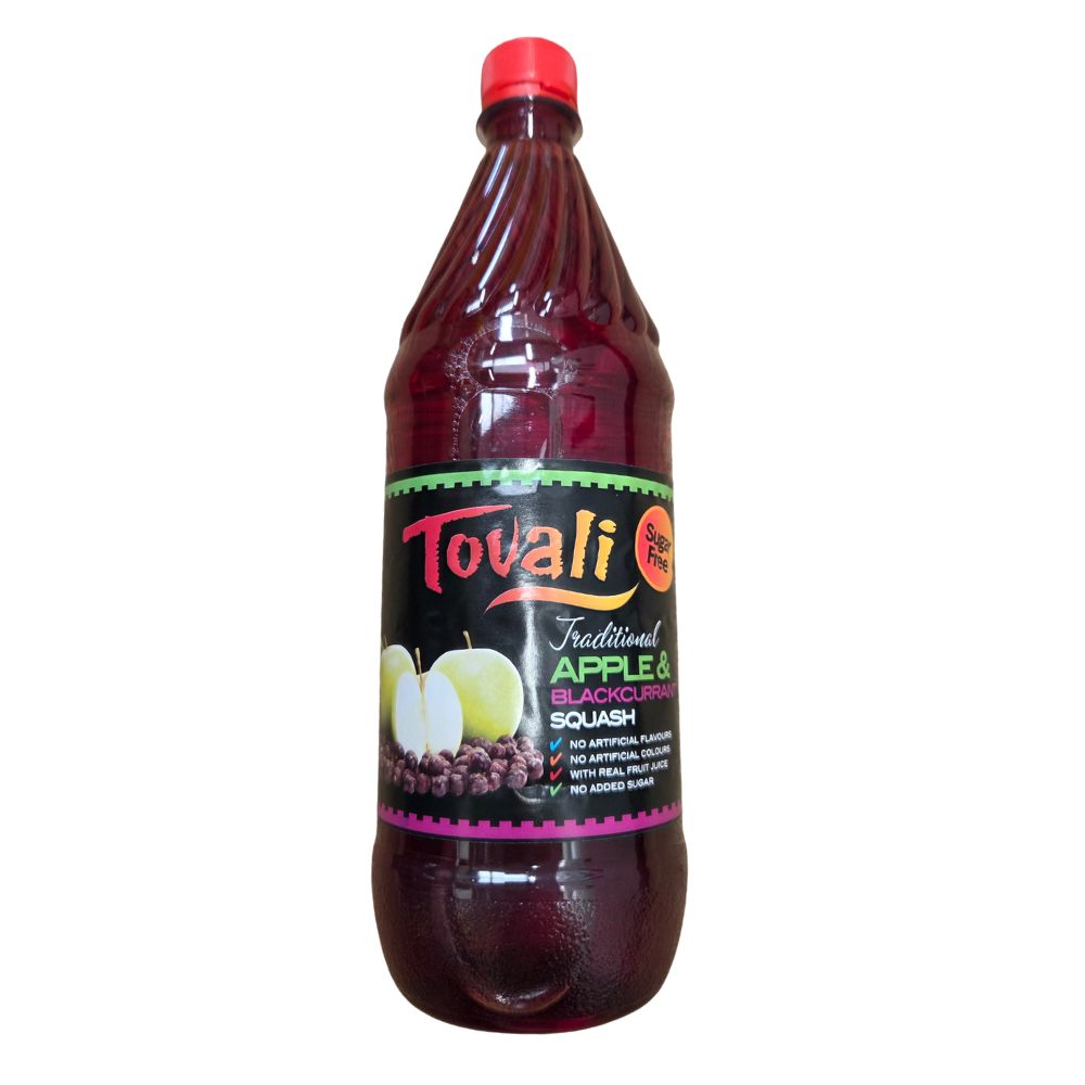 Tovali 1Ltr Sugar Free Apple & Blackcurrant Squash