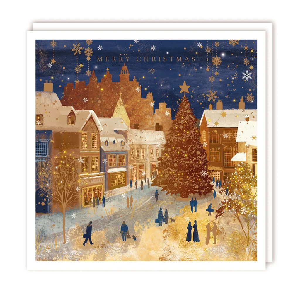 Tracks Festive City Christmas Cards- (Pack of 5)
