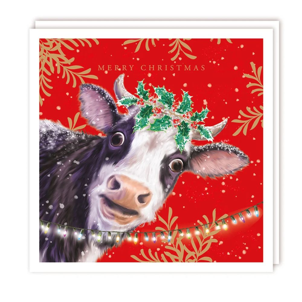 Tracks Xmas Christ-Moos Sparkle Christmas Card -  (Pack of 5)
