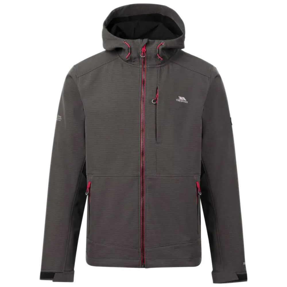 Trespass Dante Mens Softshell Jacket - Dark Grey
