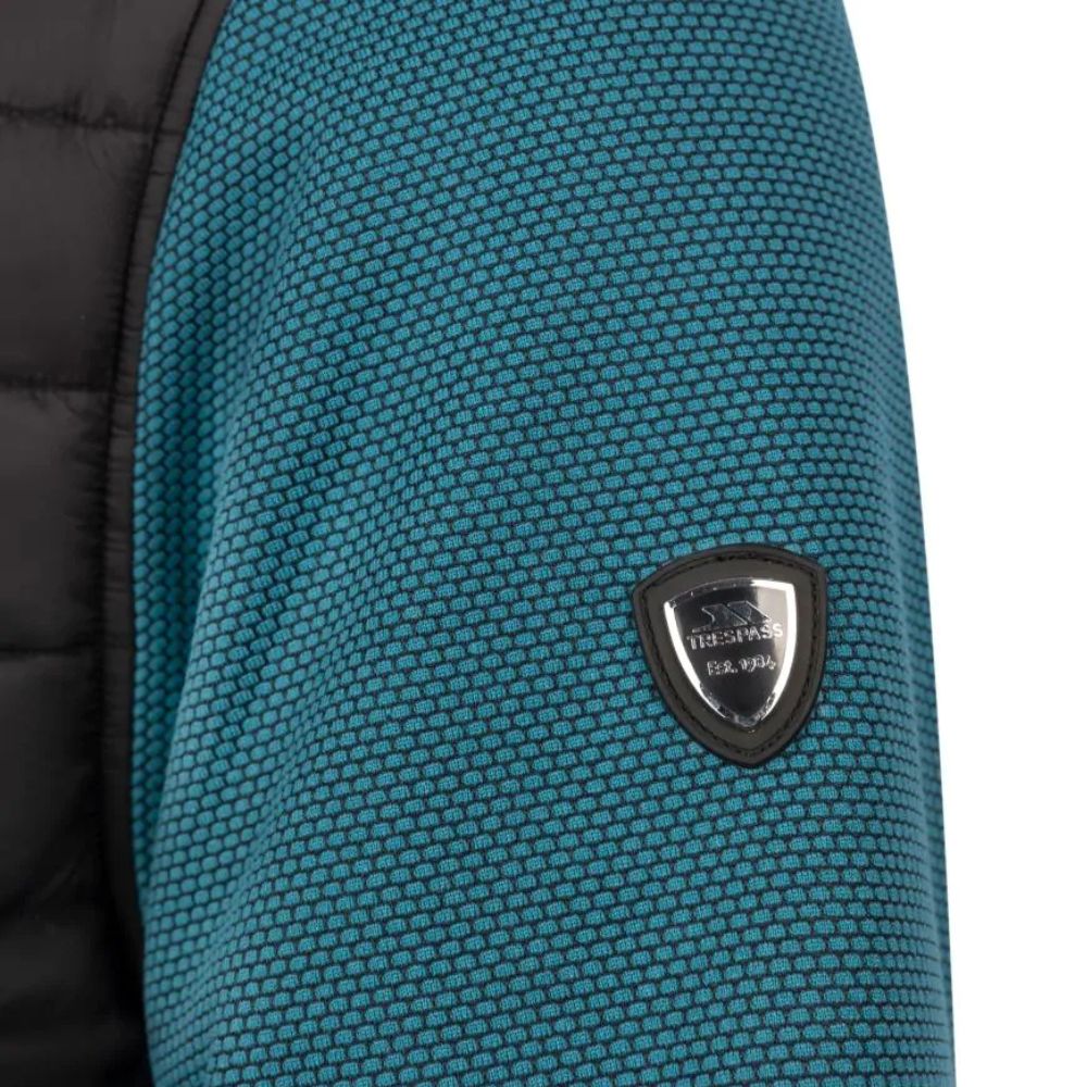 Trespass Hanlonton Mens Hybrid Fleece Jacket - Blue