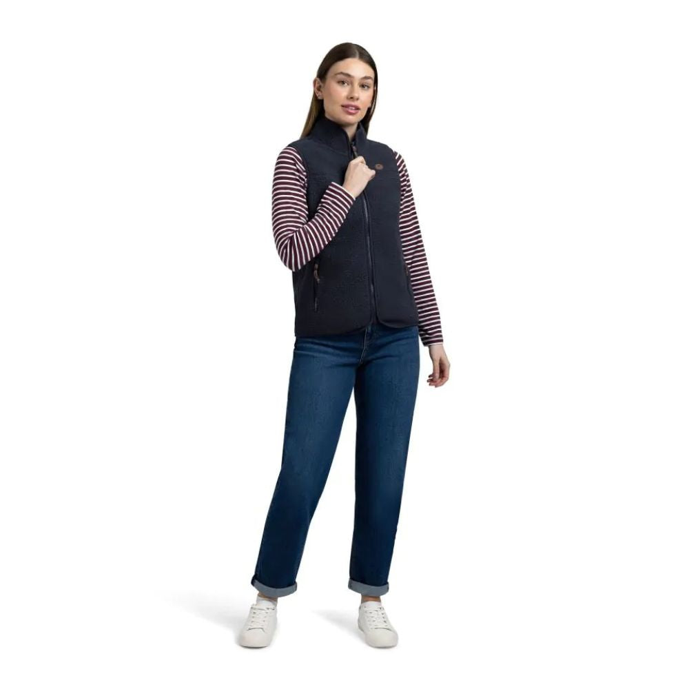 Trespass Notion Knitted Women's Fleece Gilet - Navy
