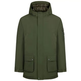 Trespass Stewart Mens Padded Rain Jacket - Dark Vine Green