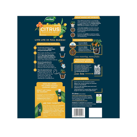 Westland 10L Citrus Potting Mix Peat Free Compost