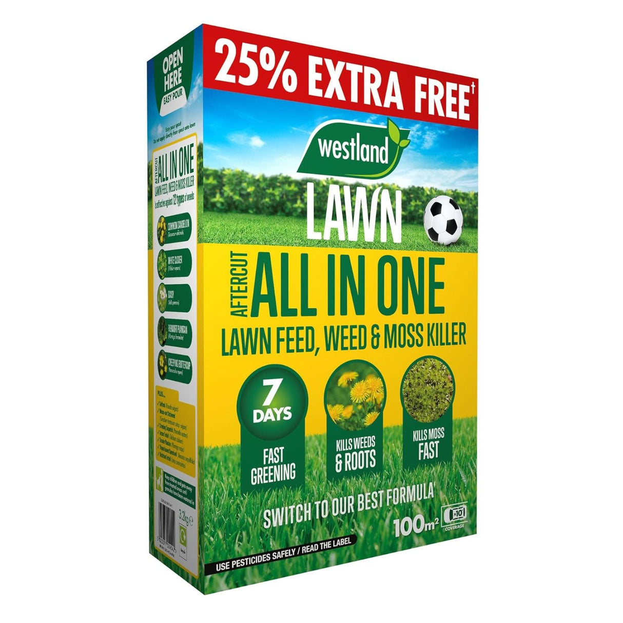 Westland Aftercut All in One Lawn Feed & Moss Kill 80m 2 Box + 25%