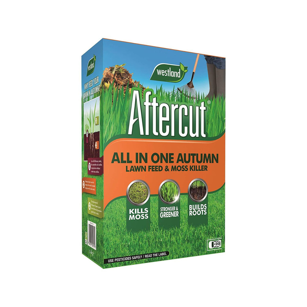 Westland Aftercut All In One Autumn Lawn Feed and Moss Killer - 350m2