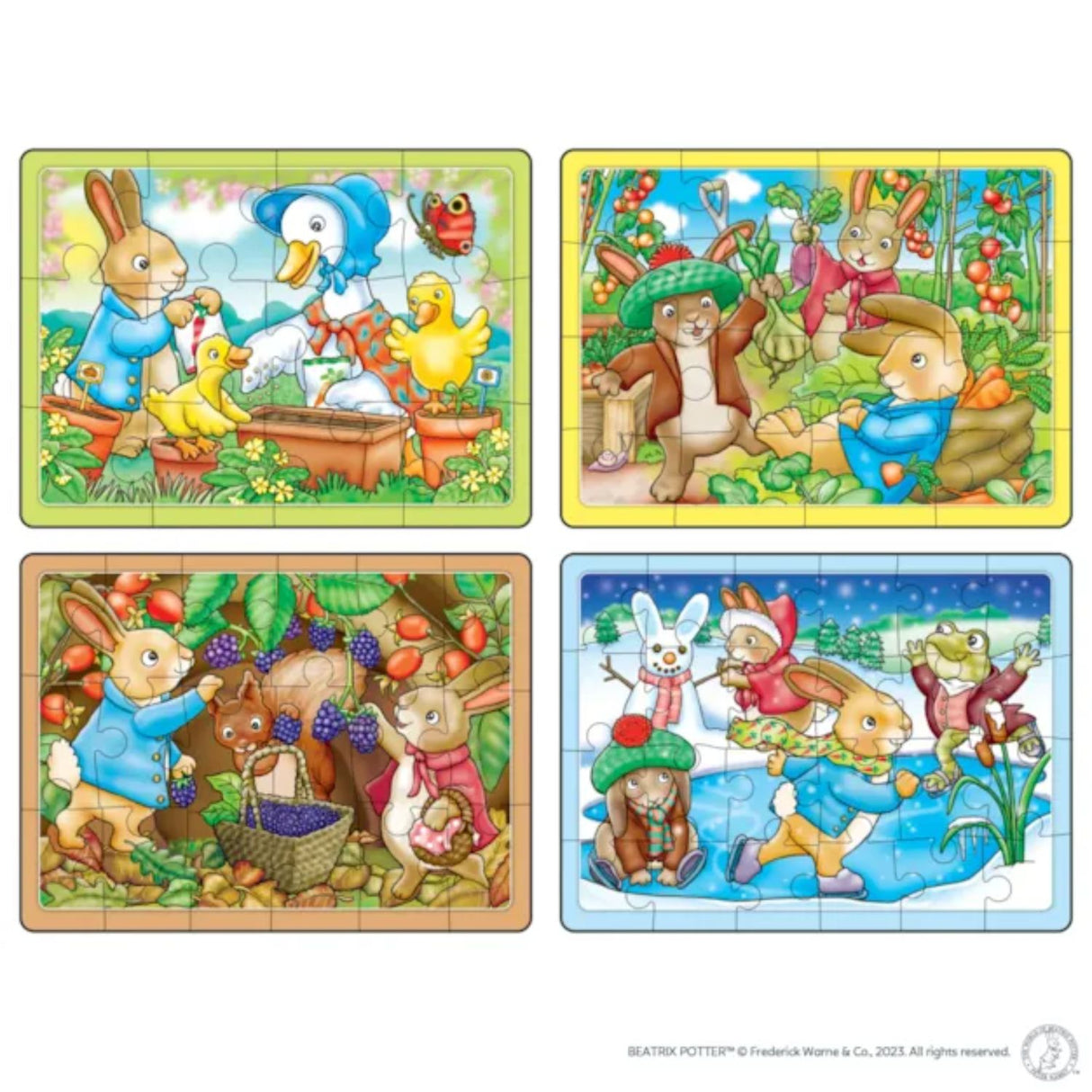 Orchard Toys Peter Rabbit 4 in a box Puzzles