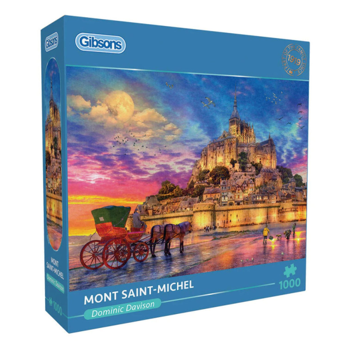 Gibsons Games 1000 Piece Mont Saint-Michel Jigsaw Puzzle