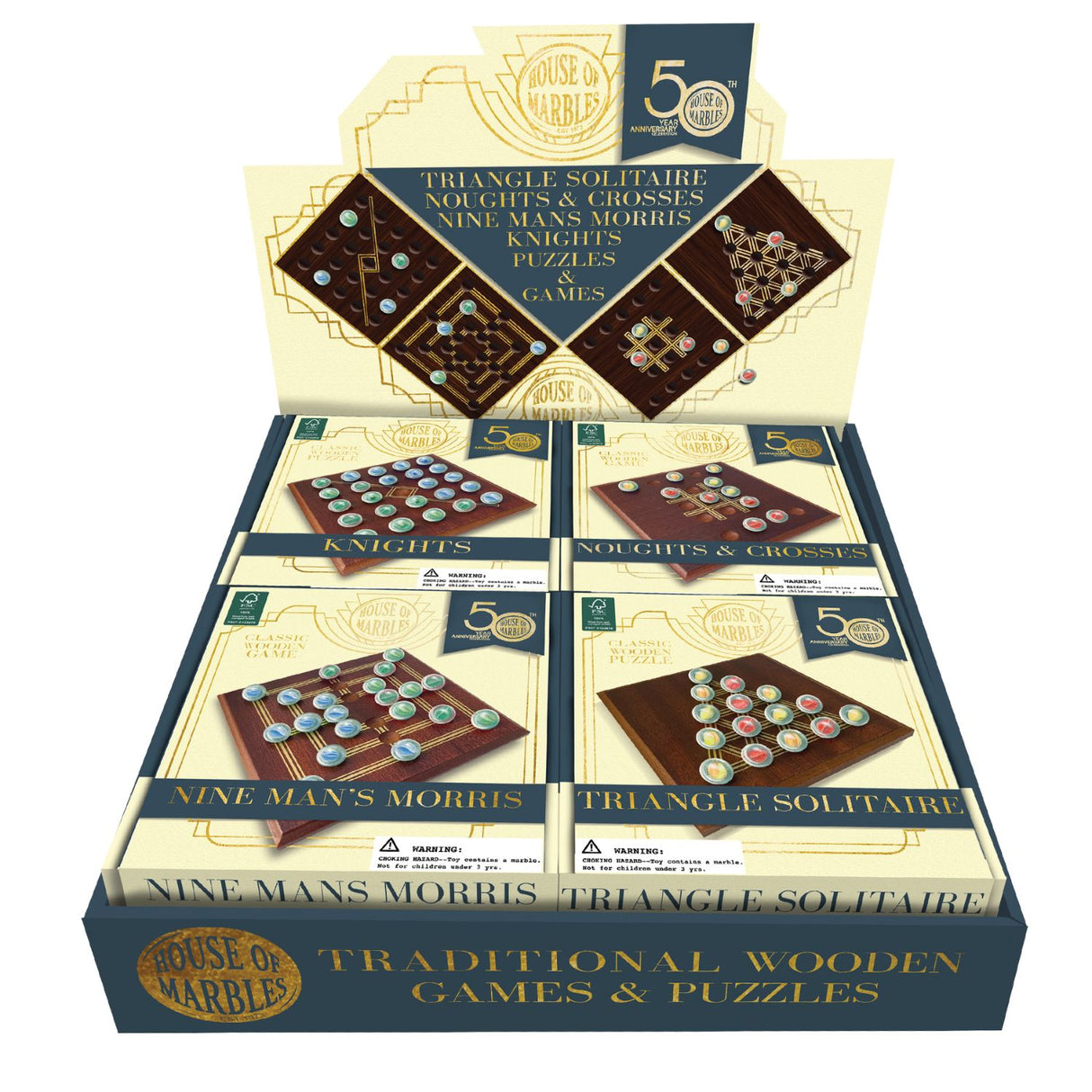 House Of Marbles Mini Board Games (Assortment)