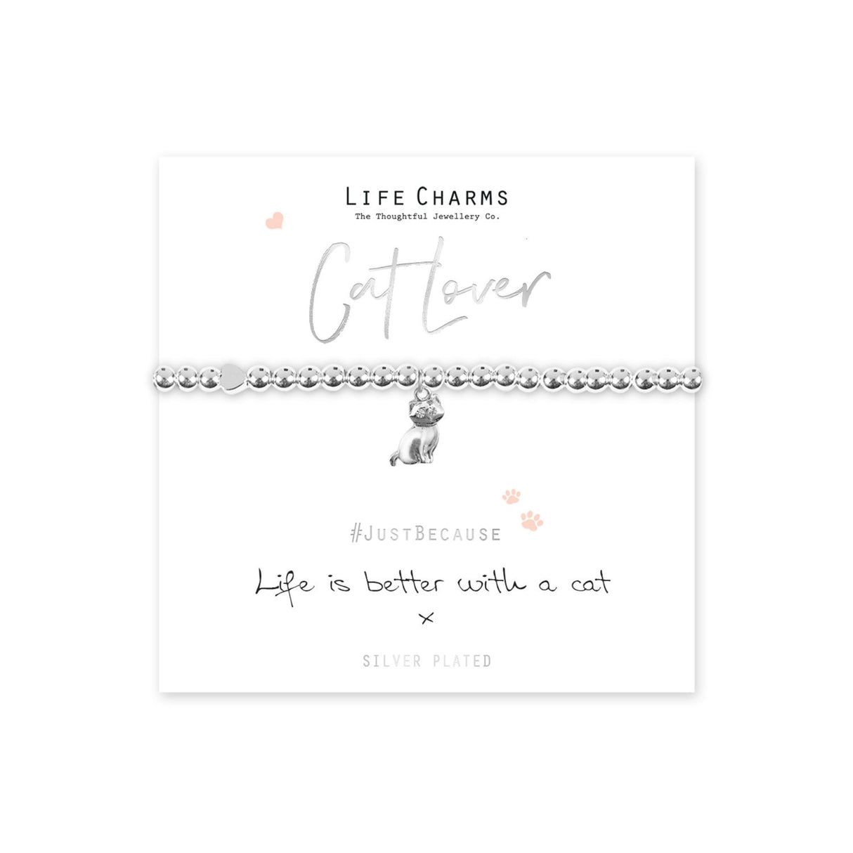 Life Charms "Life Is Better With a Cat" Bracelet